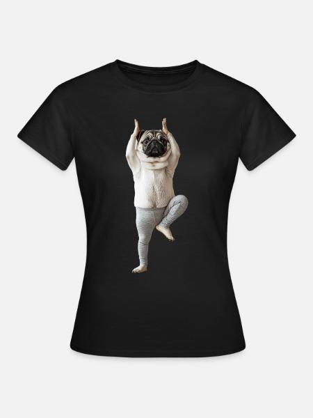 Mops - Frauen T-Shirt - Schwarz