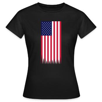 usa used vertical - T-shirt Femme - noir - Devant - AI Model Female 172 dark (172cm)