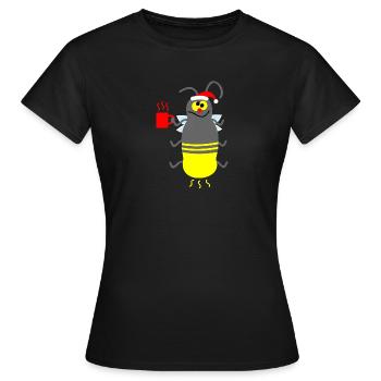 Mulled wine and fireflies (b) - Women's T-Shirt - black - Front - AI Model Female 172 dark (172cm)