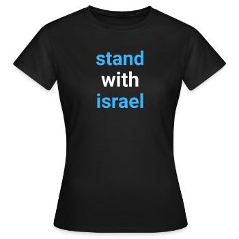 Chemise Israël - T-shirt Femme - noir - Devant - AI Model Female 172 dark (172cm)