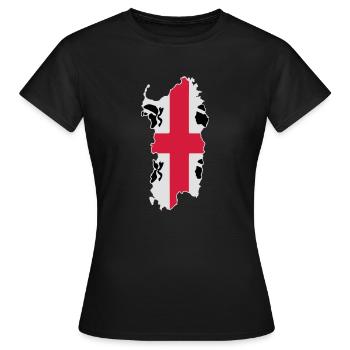 Sardaigne - T-shirt Femme - noir - Devant - AI Model Female 172 dark (172cm)