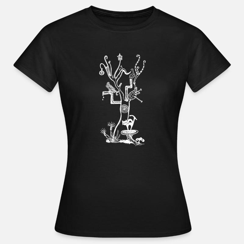 psytree blanc - T-shirt Femme - noir