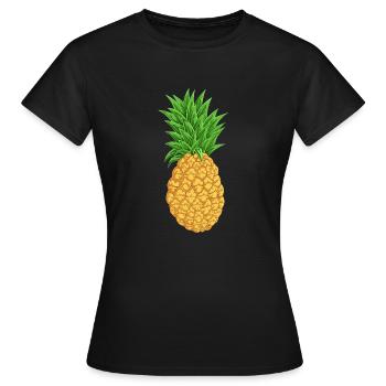 Ananas - T-shirt Femme - noir - Devant - AI Model Female 172 dark (172cm)