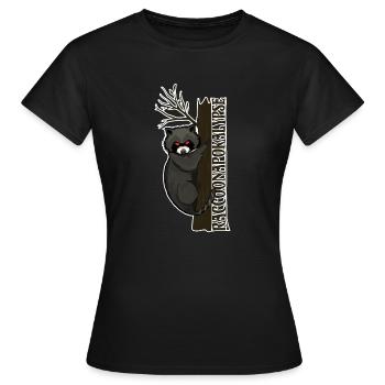 Raccoonapokalypse - Frauen T-Shirt - Schwarz - Vorne - AI Model Female 172 dark (172cm)