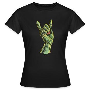 Doigts de Doomie - T-shirt Femme - noir - Devant - AI Model Female 172 dark (172cm)