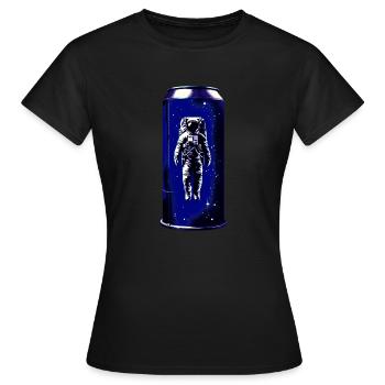 Astronaut in der Dose - Frauen T-Shirt - Schwarz - Vorne - AI Model Female 172 dark (172cm)