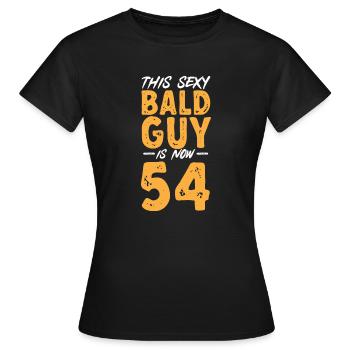 Bald Head Baldness Beard Bald Head - Women's T-Shirt - black - Front - AI Model Female 172 dark (172cm)
