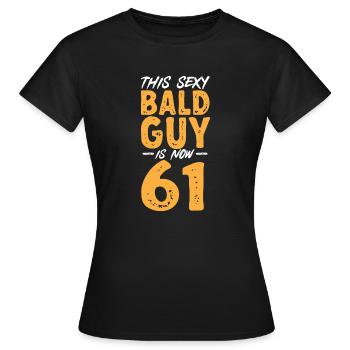 Bald Head Baldness Beard Bald Head - Women's T-Shirt - black - Front - AI Model Female 172 dark (172cm)