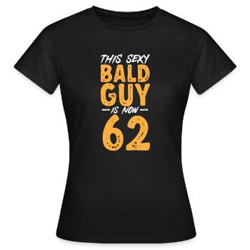 Bald Head Baldness Beard Bald Head - Women's T-Shirt - black - Front - AI Model Female 172 dark (172cm)