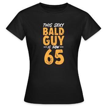 Bald Head Baldness Beard Bald Head - Women's T-Shirt - black - Front - AI Model Female 172 dark (172cm)
