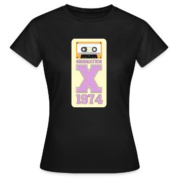 1974 Generation Folk - Women's T-Shirt - black - Front - AI Model Female 172 dark (172cm)