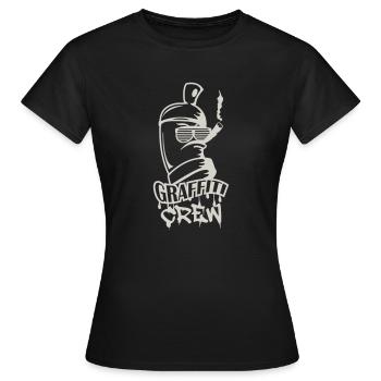 Équipe de graffiti - T-shirt Femme - noir - Devant - AI Model Female 172 dark (172cm)