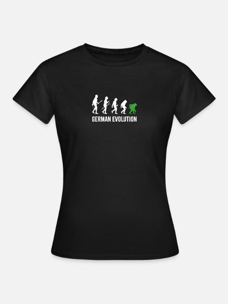 German Evolution - Frauen T-Shirt - Schwarz