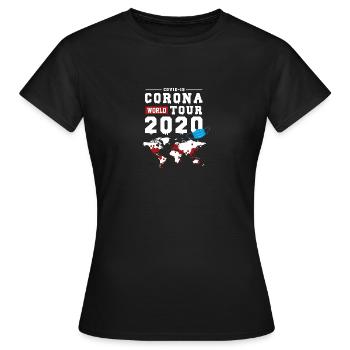 Coronavirus Wuhan Pandemie Covid 19 Corona - Frauen T-Shirt - Schwarz - Vorne - AI Model Female 172 dark (172cm)
