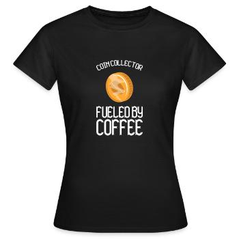 Les collectionneurs de pièces collectent des pièces - T-shirt Femme - noir - Devant - AI Model Female 172 dark (172cm)