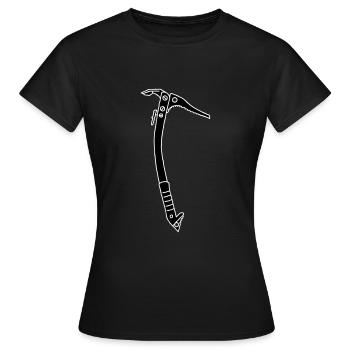 Eispickel Klettern 2 - Frauen T-Shirt - Schwarz - Vorne - AI Model Female 172 dark (172cm)