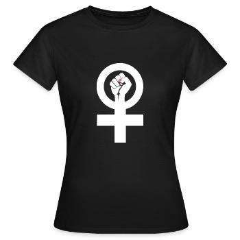 Fraueur Égalité Féminisme - T-shirt Femme - noir - Devant - AI Model Female 172 dark (172cm)
