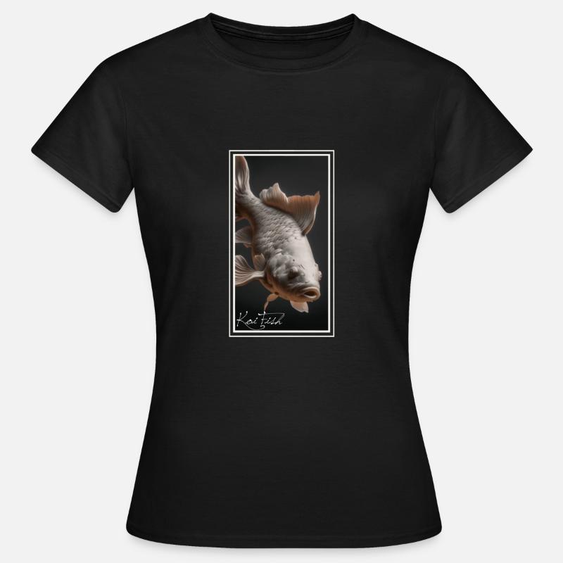 Koi Fish - 3D Render - Women's T-Shirt - black