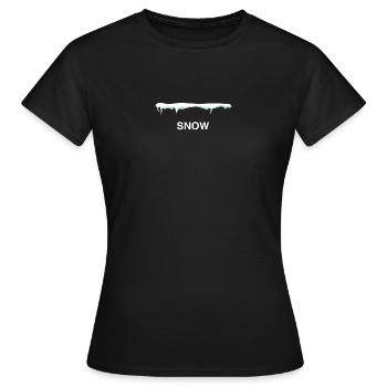 Neige - T-shirt Femme - noir - Devant - AI Model Female 172 dark (172cm)