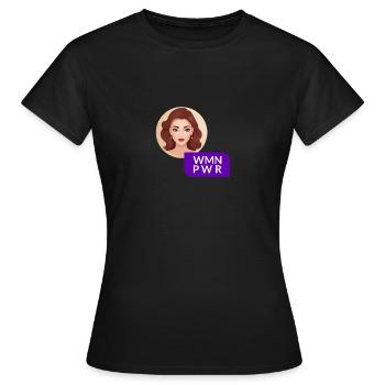 WMN PWR - Visage Féminin - 06 - T-shirt Femme - noir - Devant - AI Model Female 172 dark (172cm)