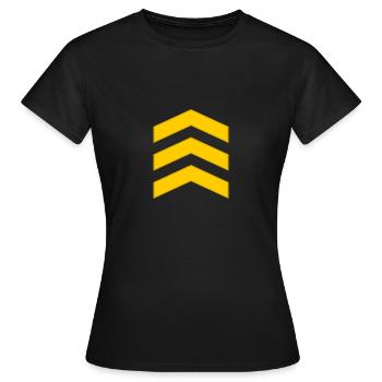 Sergeant - Frauen T-Shirt - Schwarz - Vorne - AI Model Female 172 dark (172cm)