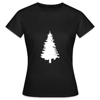 Sapin - T-shirt Femme - noir - Devant - AI Model Female 172 dark (172cm)