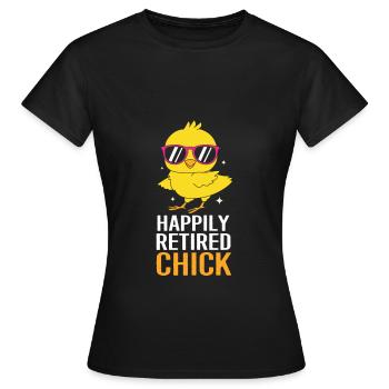 Krankenschwester Rente - Frauen T-Shirt - Schwarz - Vorne - AI Model Female 172 dark (172cm)