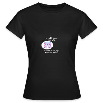 Intelligence et sous-vêtements - T-shirt Femme - noir - Devant - AI Model Female 172 dark (172cm)