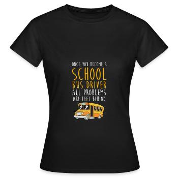 Schulbusfahrer Schulbus - Frauen T-Shirt - Schwarz - Vorne - AI Model Female 172 dark (172cm)