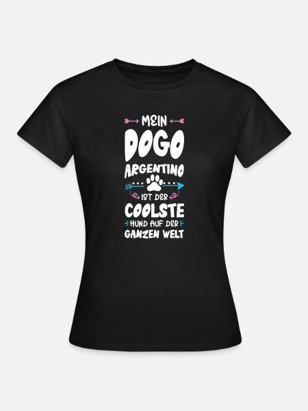 Dogo Argentino hond zeggen - Vrouwen T-shirt - zwart