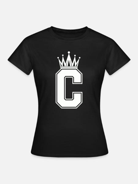 Buchstabe C - Frauen T-Shirt - Schwarz