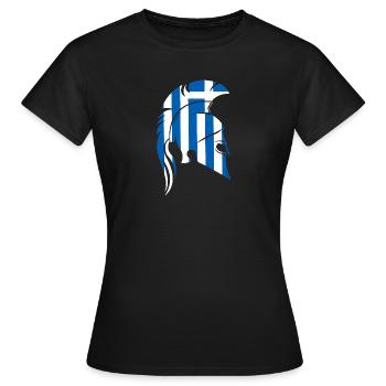 Sparta Grèce - T-shirt Femme - noir - Devant - AI Model Female 172 dark (172cm)