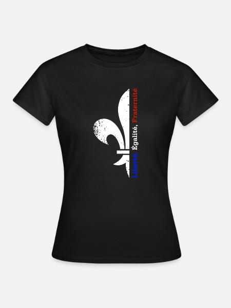Liberté Égalité Fraternité - Frauen T-Shirt - Schwarz