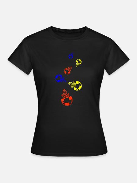 Planet Erde - Frauen T-Shirt - Schwarz