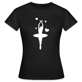 Dancing Dance Music - Women's T-Shirt - black - Front - AI Model Female 172 dark (172cm)