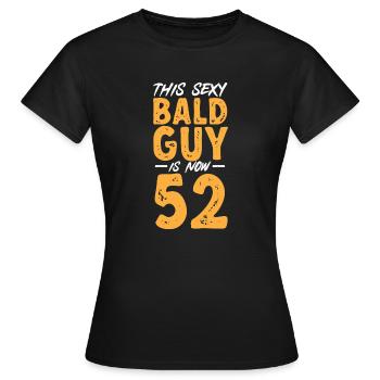 Bald Head Baldness Beard Bald Head - Women's T-Shirt - black - Front - AI Model Female 172 dark (172cm)