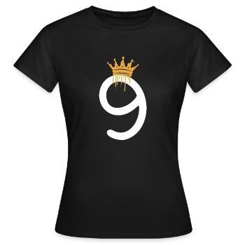 9 - T-shirt Femme - noir - Devant - AI Model Female 172 dark (172cm)