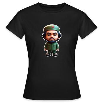 Ernesto Guevara - T-shirt Femme - noir - Devant - AI Model Female 172 dark (172cm)