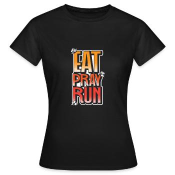 Beten Sie beten Sportler Gift - Frauen T-Shirt - Schwarz - Vorne - AI Model Female 172 dark (172cm)
