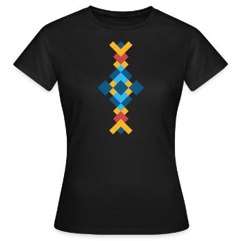 SYMBOLE KABYLE - T-shirt Femme - noir - Devant - AI Model Female 172 dark (172cm)