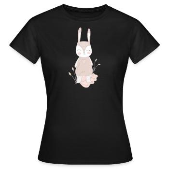 lapin | lapin - T-shirt Femme - noir - Devant - AI Model Female 172 dark (172cm)