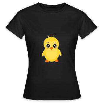Kawaii Chibi Kawaii Duck Kawaii Manga - T-shirt Femme - noir - Devant - AI Model Female 172 dark (172cm)