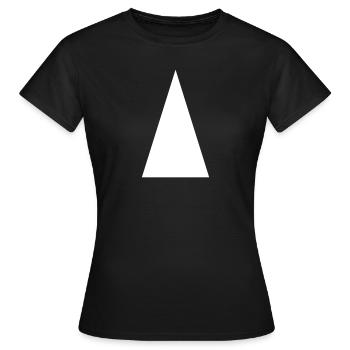 triangle - Women's T-Shirt - black - Front - AI Model Female 172 dark (172cm)