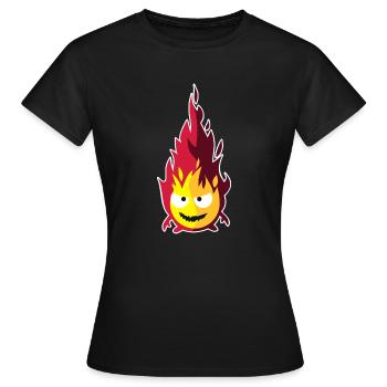 Feuer-Elementar - Frauen T-Shirt - Schwarz - Vorne - AI Model Female 172 dark (172cm)