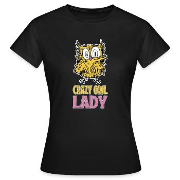 Passionné d’oiseaux de proie Ornithologue nocturne O - T-shirt Femme - noir - Devant - AI Model Female 172 dark (172cm)