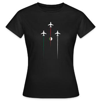 Algeria Airlines - Frauen T-Shirt - Schwarz - Vorne - AI Model Female 172 dark (172cm)