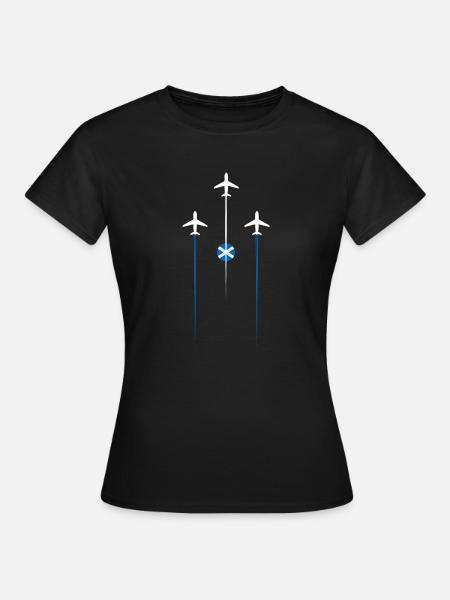 Scotland Airlines - Frauen T-Shirt - Schwarz