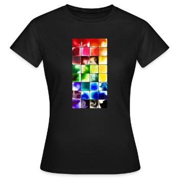 Aquarelle - T-shirt Femme - noir - Devant - AI Model Female 172 dark (172cm)