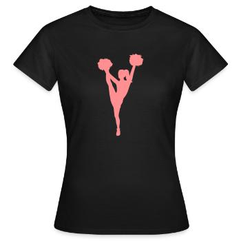 Cheerleader - T-shirt Femme - noir - Devant - AI Model Female 172 dark (172cm)