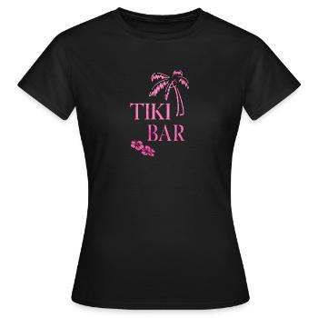 Tiki Bar - T-shirt Femme - noir - Devant - AI Model Female 172 dark (172cm)